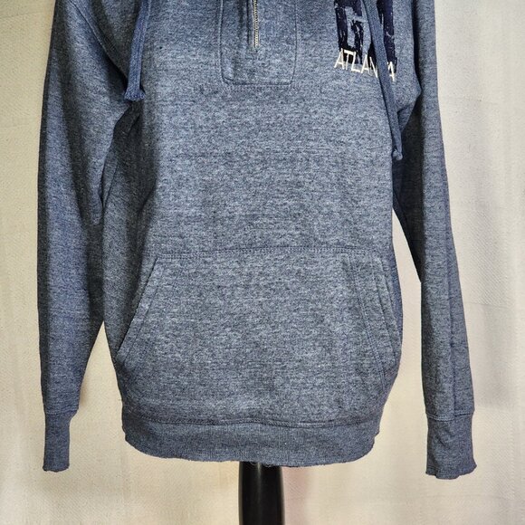 Ragwear U.S.A. Cotton Poly LS 1/4 Zip Pullover Atlanta GA Fleece Lined Hoodie M - Picture 4 of 16